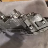 A close up of the bottom part of a model vehicle.
