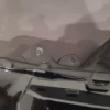 A close up of the top of a gun