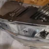 A close up of the front end of an automobile.