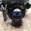A close up of the side of a camera
