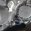 A close up of the engine on a car