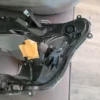 A car frame with some stickers on it